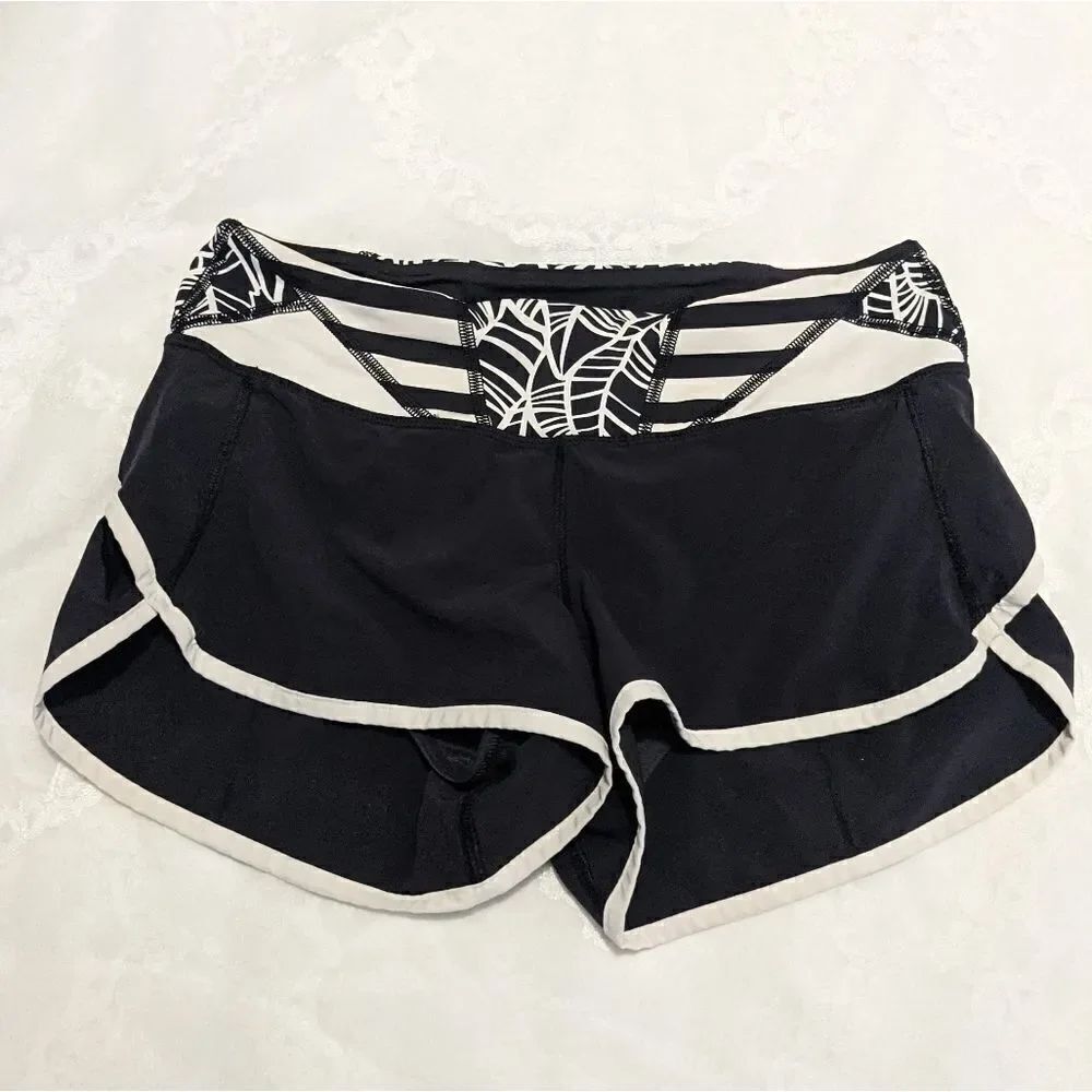 Lululemon Speed Short Black Angel Wings W7B38S